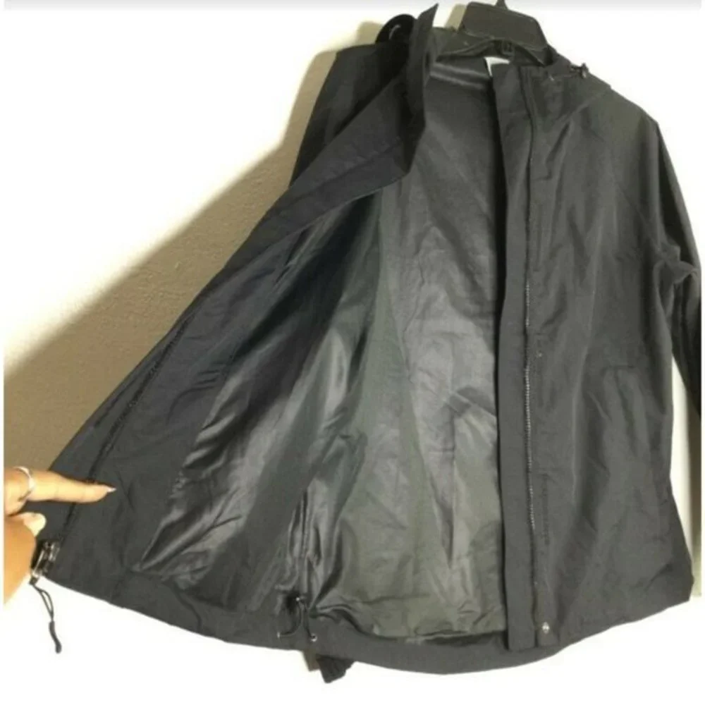 Champion C9 Men's 3-in-1 Jacket Wind Water Resistant Hoodie Black Size Small - Picture 3 of 10